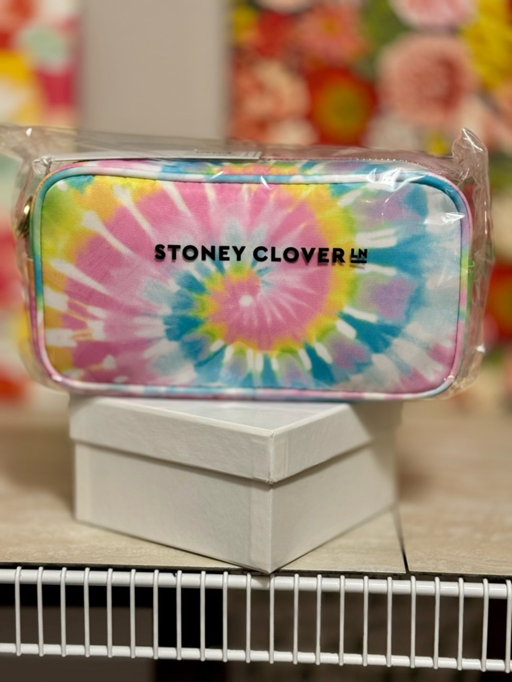 Stoney Clover Lane Pastel Tie Dye Small Everyday Pouch - NWT